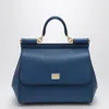 Dolce & Gabbana Large Royal Blue Sicily Hand Bag In Blue