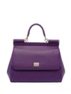 Dolce & Gabbana Large Shoulder Bag Gold-tone Hardware In Purple