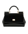 Dolce & Gabbana Sicily Leather Crossbody Bag In Black