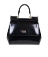 Dolce & Gabbana Sicily Leather Crossbody Bag In Black