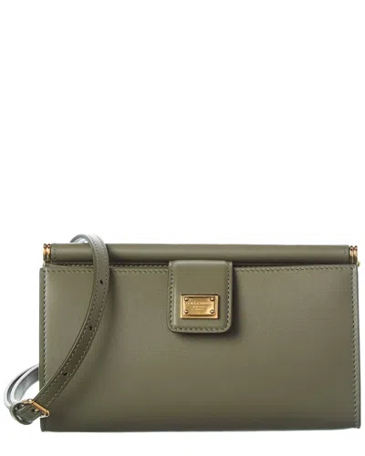 Dolce & Gabbana Sicily Leather Crossbody In Pattern