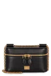 Dolce & Gabbana Sicily Leather Shoulder Bag With Metal Logo Tag