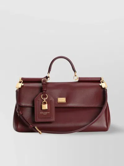 Dolce & Gabbana Sicily Leather Shoulder Bag