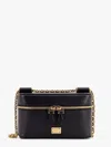 Dolce & Gabbana Sicily Leather Shoulder Bag With Metal Logo Tag