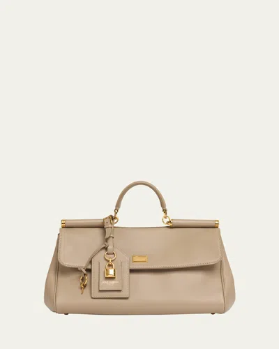 Dolce & Gabbana Sicily Leather Top-handle Bag