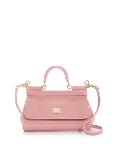 Dolce & Gabbana Sicily Leather Top Handle Bag In Pattern
