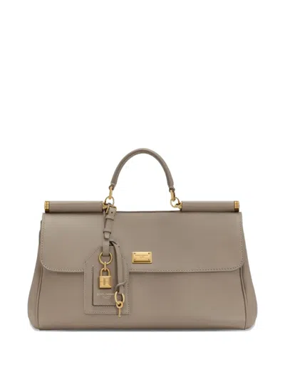 Dolce & Gabbana Sicily Leather Tote Bag