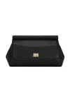 Dolce & Gabbana Sicily Leather Tote Bag In Black
