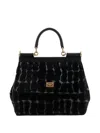 Dolce & Gabbana Sicily Leopard-pattern Shoulder Bag In Pink