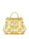 Dolce & Gabbana Sicily Majolica-print Tote Bag In Yellow