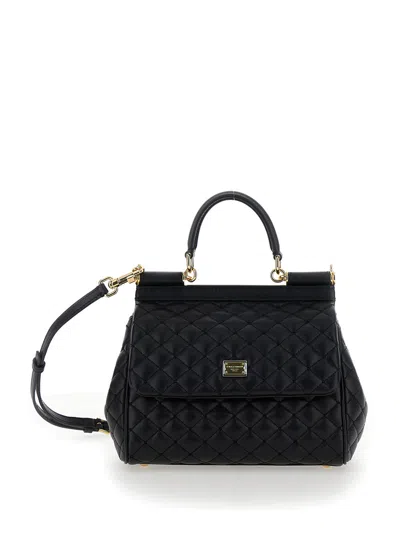 Dolce & Gabbana Sicily Matelasse In Black
