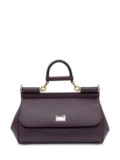 Dolce & Gabbana Sicily Medium Bag In Purple