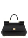 Dolce & Gabbana Black Leather Medium Sicily Handbag
