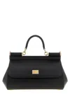Dolce & Gabbana Black Leather Medium Sicily Handbag