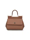 Dolce & Gabbana "sicily" Medium Handbag Brown In Brown