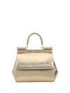Dolce & Gabbana Women Sicily Medium Handbag In Oro