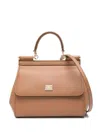 Dolce & Gabbana Small Sicily Shoulder Bag In Brown