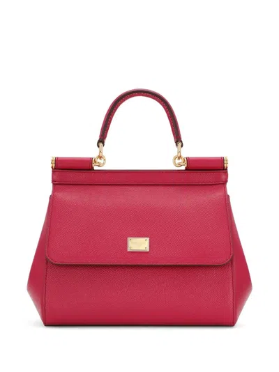 DOLCE & GABBANA DOLCE & GABBANA SICILY MEDIUM LEATHER HANDBAG