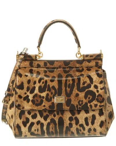 Dolce & Gabbana Sicily Medium Leather Satchel