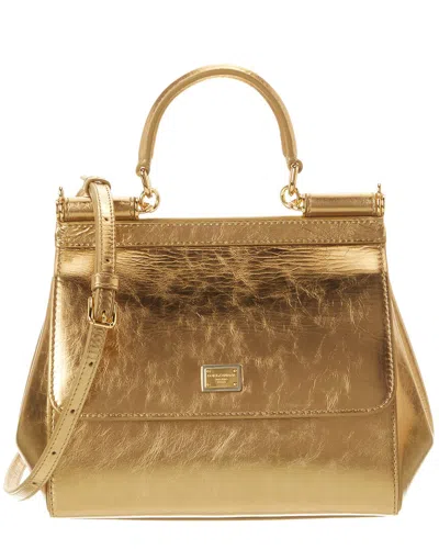 Dolce & Gabbana Sicily Medium Leather Satchel