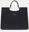 Dolce & Gabbana Black Calfskin Tote Bag With Adjustable Shoulder Strap In Black