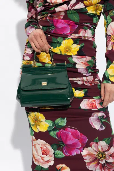 Dolce & Gabbana ‘sicily Medium' Shoulder Bag In Green