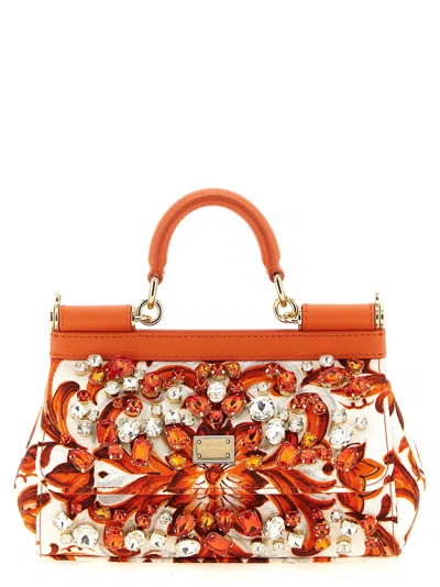 Dolce & Gabbana 'sicily' Mini Handbag In Multi