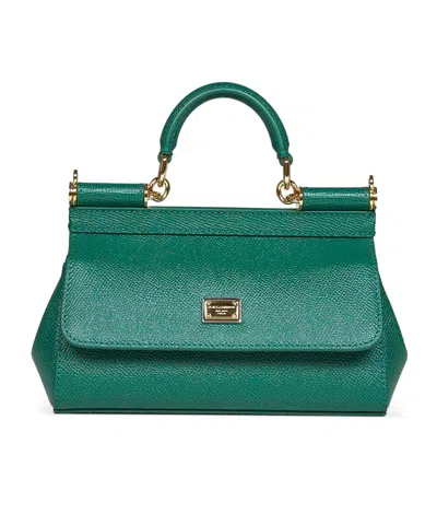 Dolce & Gabbana Dolce  Gabbana Sicily Mini Shoulder Bag In Green