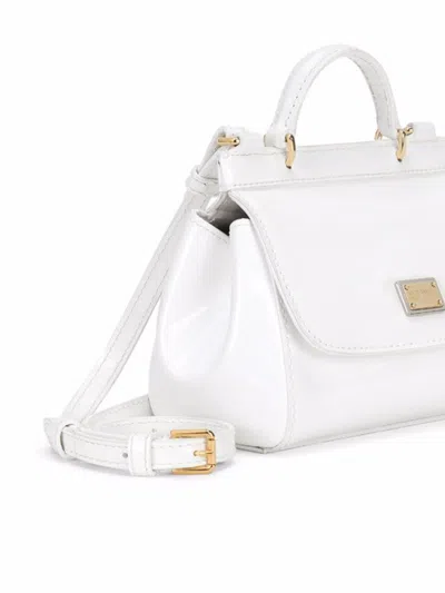 Dolce & Gabbana Kids' Sicily Mini Tote Bag In White
