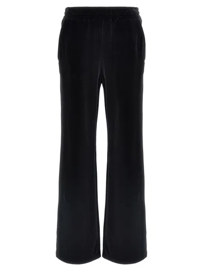 Dolce & Gabbana Stretch Velvet Flared Pants In Black