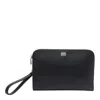 Dolce & Gabbana Black Clutch With Removable Wrist Strap And Logo Plaque On The Front