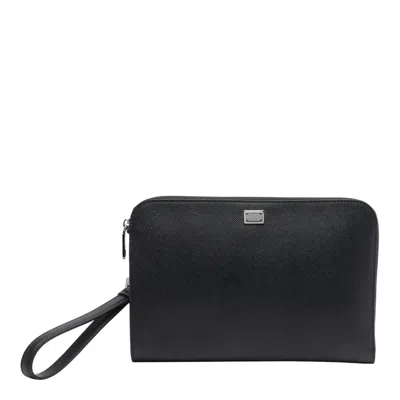 Dolce & Gabbana Dolce&gabbana Men Sicily Pouch In Black