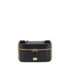 Dolce & Gabbana Sicily Cube Shoulder Bag In Black Leather