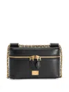 Dolce & Gabbana Sicily Leather Shoulder Bag With Metal Logo Tag