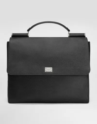 Dolce & Gabbana Sicily Shoulder Bag In Black