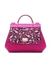 Dolce & Gabbana Sicily Shoulder Bag In Pink
