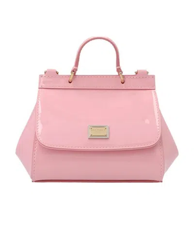 Dolce & Gabbana Sicily Shoulder Bag In Pink
