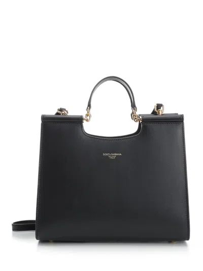 Dolce & Gabbana Sicily Shoulder Bags Black