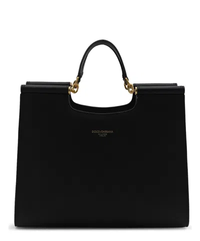 Dolce & Gabbana Sicily Small Handbag In Black