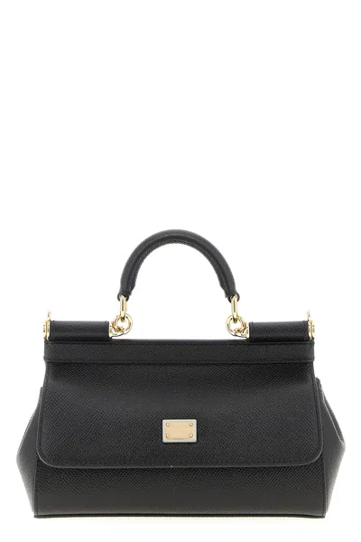 Dolce & Gabbana Small Black Sicily Hand Bag