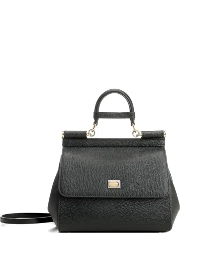 Dolce & Gabbana Sicily Small Handbag In Black