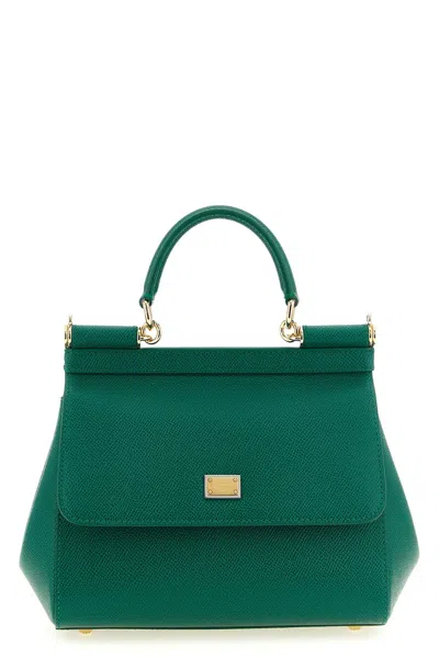 Dolce & Gabbana 'sicily' Small Handbag In Green