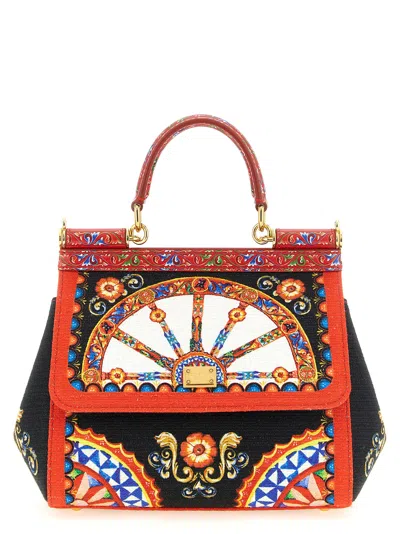 Dolce & Gabbana Multicolor Sicily Small Satchel