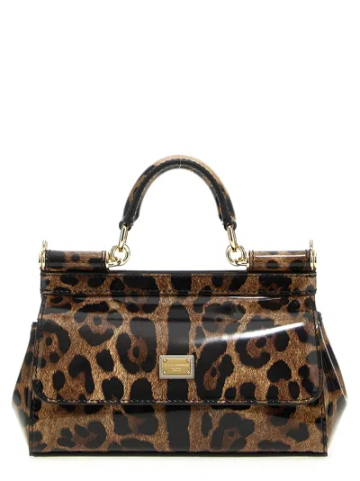 Dolce & Gabbana Sicily Small Handbag In Leo