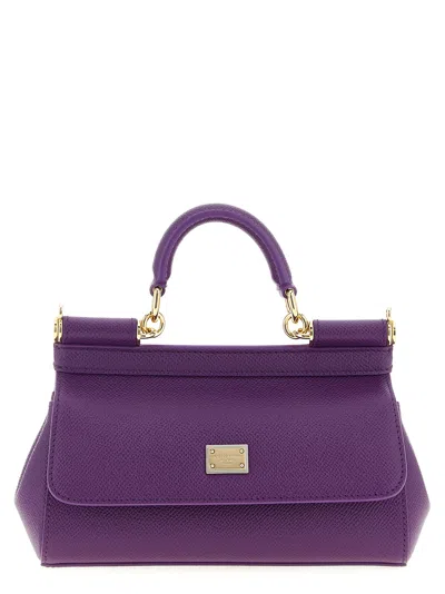 Dolce & Gabbana Sicily Small Handbag In Purple