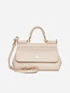 Dolce & Gabbana Sicily Small Leather Bag In Nude Pink