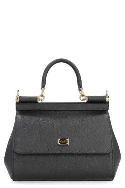 Dolce & Gabbana Dolce&gabbana Sicily Small Handbag In Black