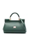 Dolce & Gabbana Sicily Small Leather Handbag In Green