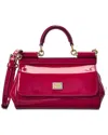 Dolce & Gabbana Sicily Small Patent Satchel In Red