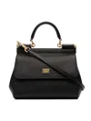 Dolce & Gabbana Sicily Small Textured-leather Shoulder Bag In Red